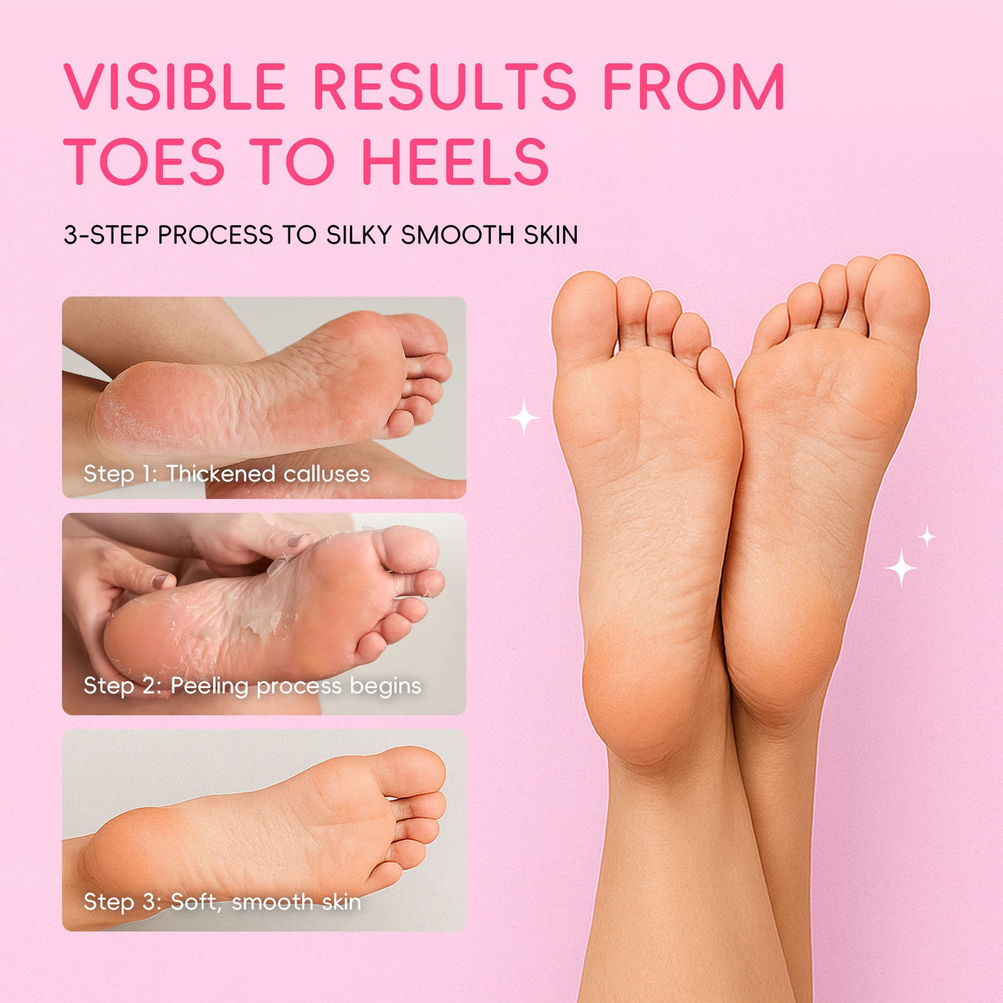 LAIKOU Foot Peeling Mask - 1 Use Baby Feet