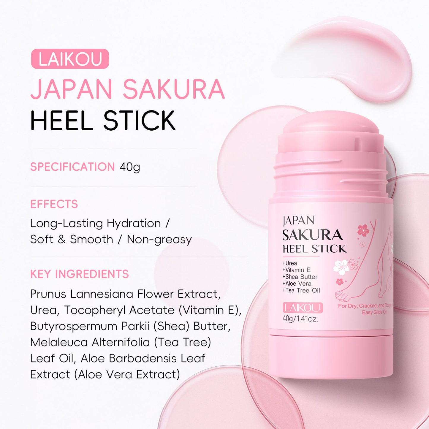 LAIKOU Japan Sakura 3-Step Foot Care Kit - Save 298 PKR